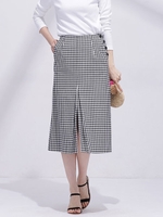 ギンガムダブルスリットスカート/パターン2