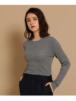 クルーリブニット/ライトグレー(911)