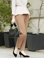 コスミカルウォームタックテーパードパンツ/ベージュ