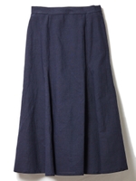 コットンリネンマーメイドスカート/ネイビー