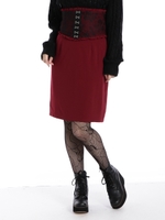 コルセットタイトスカート/ボルドー