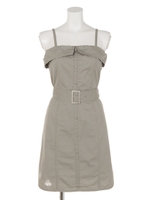 シャツベアOP/ベージュ