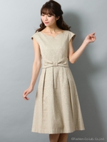 ジャガードドレス（8R04-087121）/ベージュ