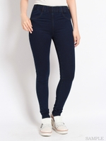 スーパーストレッチデニムレギパン/ネイビー