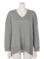 スウェッターVネックニットPO/T.GRY