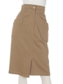 ストレッチチノタイトスカート/ベージュ