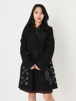 スピンドルオーバーサイズコート/ブラック