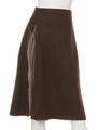 スリットプリーツスカート/Brown