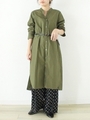 タイプライター2WAYシャツワンピース/カーキグリーン
