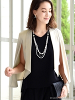 タキシードボレロジャケット(9号)/ライトベージュ(C)