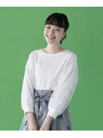 チェックチュール プルオーバー/ホワイト系(002)