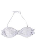 ツイストバンドゥビキニブラ/水玉ホワイト