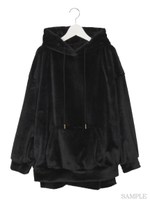 テディパーカー/ブラック