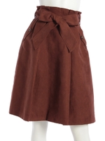 トレンチ風タックフレアSK/ブラウン