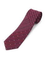 ドット×ドット クレイジーネクタイ/ワインレッド(863)