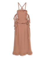 ニットジャンパースカート/ベージュ