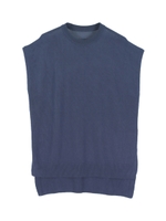 ノースリーブライトニットプルオーバー/ネイビー