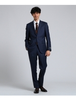 バーズアイアマデウススーツ [ メンズ スーツ ビジネス ]/ネイビー(093)