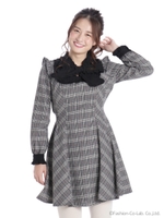 フリルボウタイワンピース/クロ