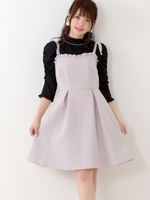 プティットフリルリボンキャミワンピース/ライトグレー