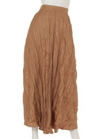プリーツフレアスカート/light brown
