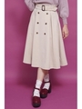 ベルトタックトレンチミディスカート/ベージュ