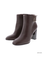 ベルトバックルショートブーツ/BROWN