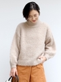 ボリュームスリーブニット/ベージュ