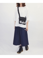 ボンジュールサコッシュTシャツ/ホワイト