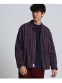 マルチストライプシャツ Fabric by SOKTAS[ メンズ シャツ ]/ワインレッド(363)
