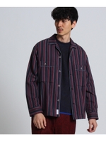 マルチストライプシャツ Fabric by SOKTAS[ メンズ シャツ ]/ワインレッド(363)