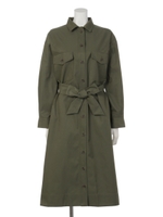 ミリタリーシャツワンピース/KH