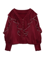 メローフリルトップス/WINE