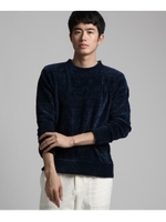 モールヤーン長袖ニット/ネイビー(093)