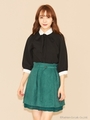 モール別珍スカート/グリーン