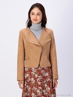 ライダースジャケット/キャメル