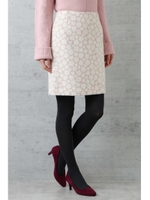 ラメフラワージャガードスカート/ピンク系2(092)