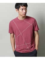ランダムラインTシャツ/ワインレッド(063)