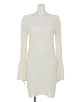 レースKNITクロシェOP/WHT