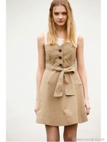 レイヤード風トレンチワンピース/ベ-ジュ