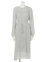 ワッシャープリーツワンピース/ペパーミント