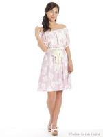 花柄ワンピース/ラベンダー