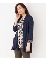 幾何柄フェイクチュニックワンピース/ベージュ(152)