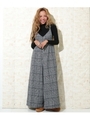 起毛グレンチェックサロペット/ホワイト(001)