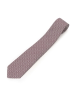 小紋柄ネクタイ/ボルドー(564)