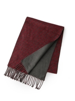 千鳥 シルクカシミヤマフラー[ メンズ マフラー 千鳥 ]/ボルドー(564)