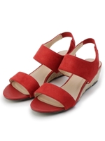 足入れらくらく、ワンタッチサンダル/ワインレッド(063)