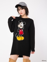背中スピンドルニットチュニック/Disney Collection Vol.2/ブラック
