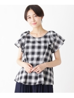 ショルダーフリルブラウスセット/ブラック(219)