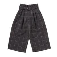 【20%OFF】ベルトつきタックワイドパンツ